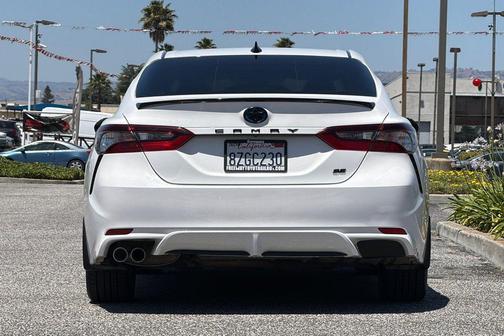 White 2022 Toyota Camry Nightshade Edition Hybrid