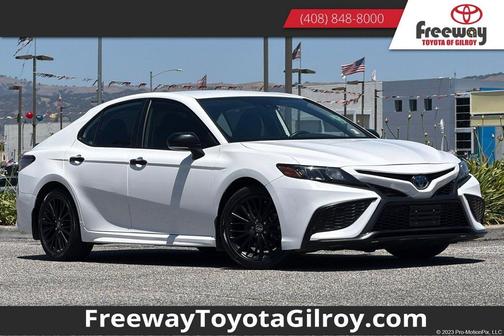 White 2022 Toyota Camry Nightshade Edition Hybrid