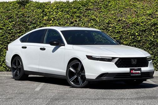 Platinum White Pearl 2024 Honda Accord Hybrid Sport