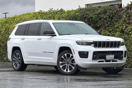 Bright White Clearcoat 2021 Jeep Grand Cherokee L Overland