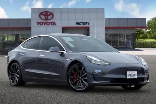 Midnight Silver Metallic 2020 Tesla Model 3 Performance
