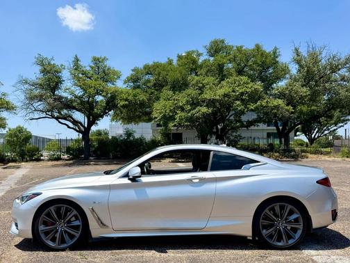Liquid Platinum 2018 INFINITI Q60 3.0t Red Sport 400