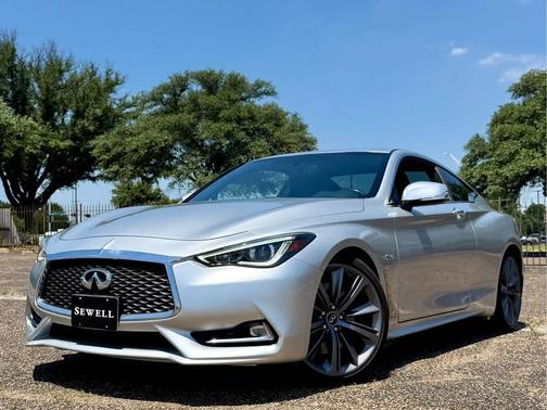 Liquid Platinum 2018 INFINITI Q60 3.0t Red Sport 400