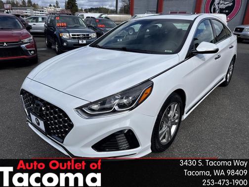 Quartz White Pearl 2018 Hyundai SONATA Sport