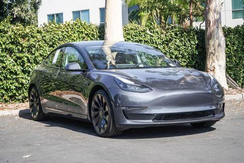 Gray 2023 Tesla Model 3 Performance