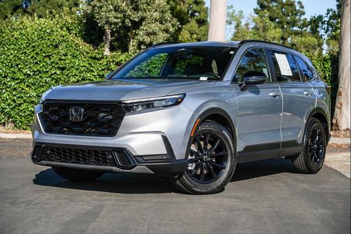 Solar Silver Metallic 2025 Honda CR-V Hybrid Sport FWD