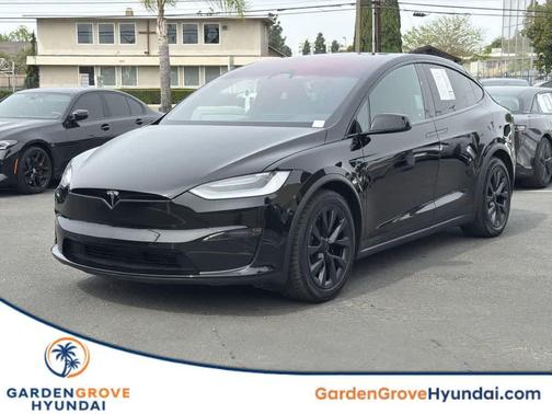 Solid Black 2022 Tesla Model X Plaid Tri Motor All-Wheel Drive