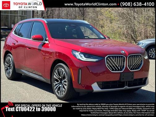 Red 2025 BMW X3 30 xDrive