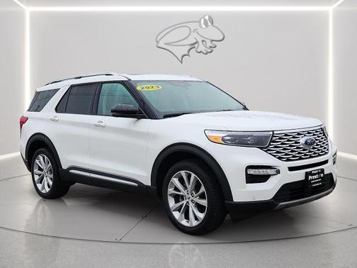 STAR WHITE MET TRI-COAT 2023 Ford Explorer PLATINUM