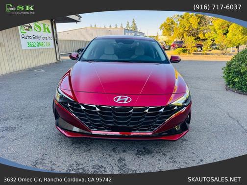 Ultimate Red 2023 Hyundai ELANTRA HEV Limited