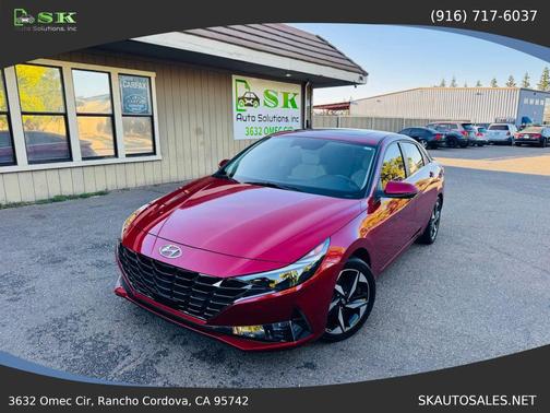 Ultimate Red 2023 Hyundai ELANTRA HEV Limited