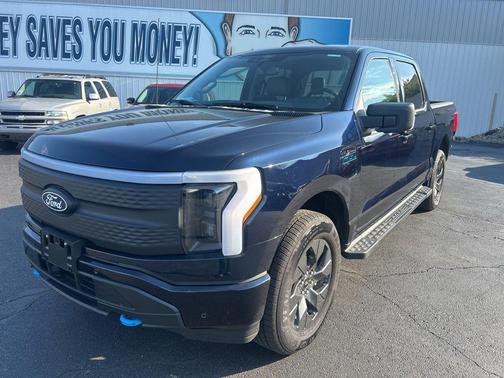 Blue Metallic 2025 Ford F-150 Lightning Flash