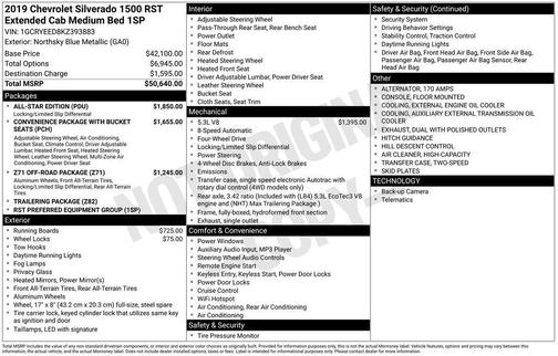 2019 Chevrolet Silverado 1500 RST