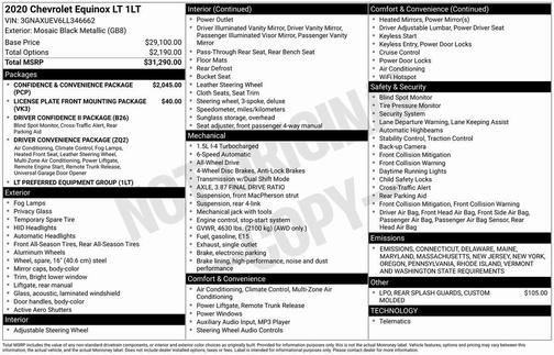 2020 Chevrolet Equinox 1LT