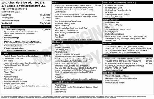 2017 Chevrolet Silverado 1500 LTZ