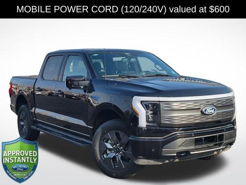 Black Metallic 2025 Ford F-150 Lightning LARIAT