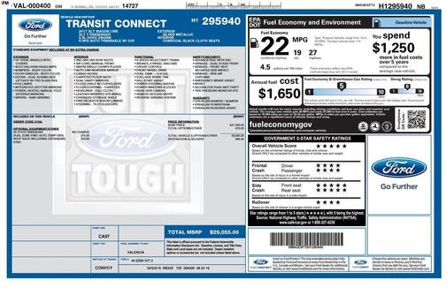 Silver Metallic 2017 Ford Transit Connect XLT