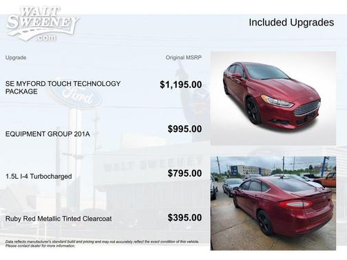 Ruby Red Metallic Tinted Clearcoat 2016 Ford Fusion SE