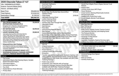 2020 Chevrolet Tahoe LT