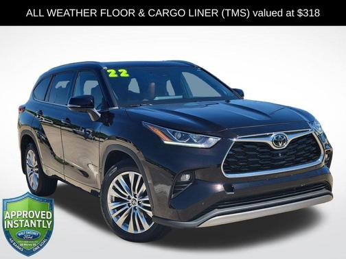 Opulent Amber 2022 Toyota Highlander Platinum