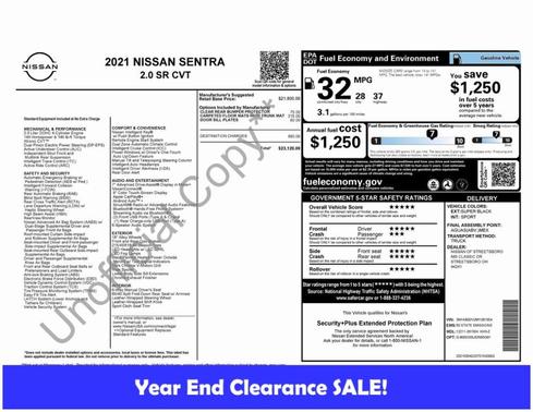 2021 Nissan Sentra SR