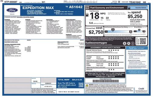 Glacier Gray Metallic 2026 Ford Expedition Max Platinum
