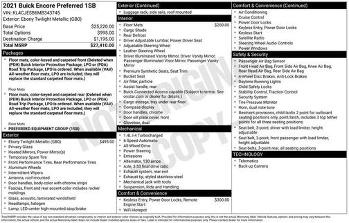 2021 Buick Encore Preferred