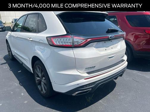 White Platinum Clearcoat Metallic 2017 Ford Edge Sport