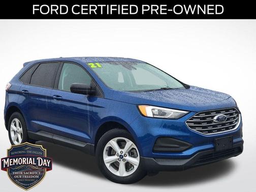 Blue Metallic 2021 Ford Edge SE