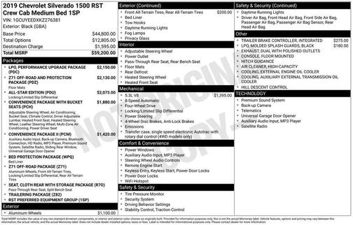 2019 Chevrolet Silverado 1500 RST