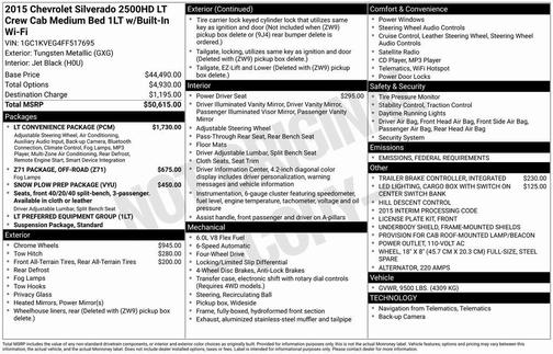 2015 Chevrolet Silverado 2500 LT