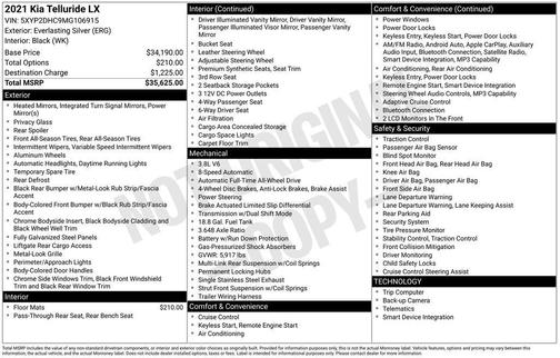 2021 Kia Telluride LX