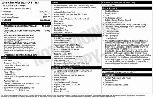 2018 Chevrolet Equinox 2LT