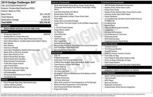 2019 Dodge Challenger SXT