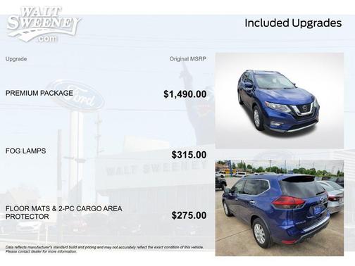 Caspian Blue 2018 Nissan Rogue SV