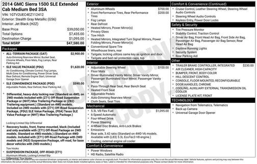 2014 GMC Sierra 1500 SLE