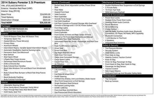 2014 Subaru Forester 2.5i Premium