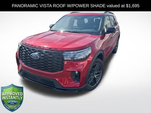 Red Metallic 2025 Ford Explorer ST-Line