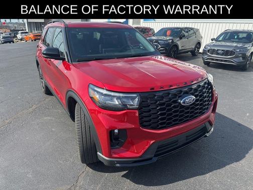 Red Metallic 2025 Ford Explorer ST-Line