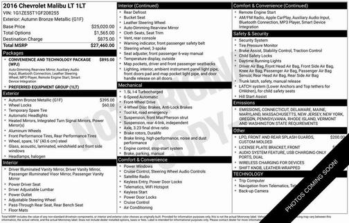 2016 Chevrolet Malibu 1LT