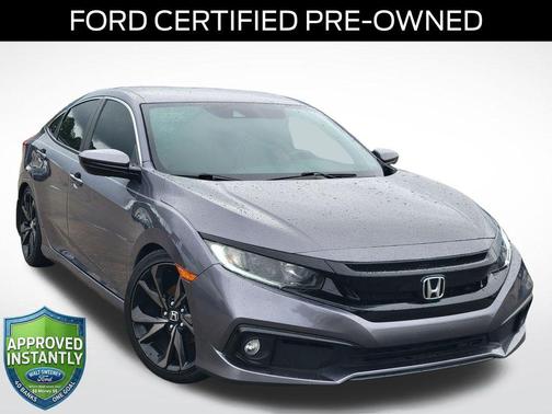 Modern Steel Metallic 2020 Honda Civic Sport