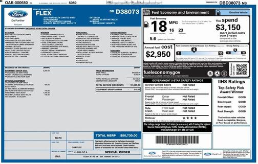 2013 Ford Flex Limited w/EcoBoost