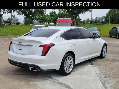 Crystal White Tri-Coat 2022 Cadillac CT5 Luxury RWD