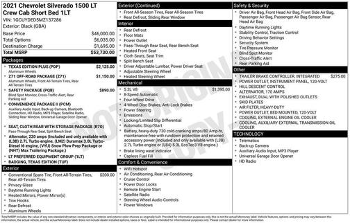 2021 Chevrolet Silverado 1500 LT