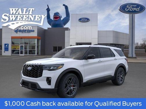 Space White Metallic 2026 Ford Explorer ST-Line