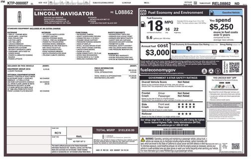 Infinite Black Metallic 2024 Lincoln Navigator Reserve