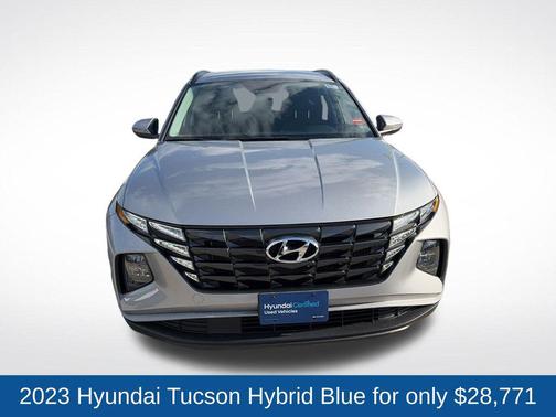 Silver 2023 Hyundai TUCSON Hybrid Blue