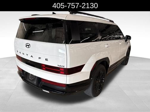 Serenity White 2025 Hyundai SANTA FE HEV Calligraphy