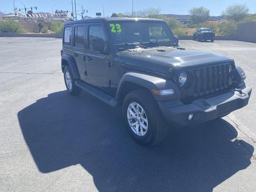 Black Clearcoat 2023 Jeep Wrangler Sport S
