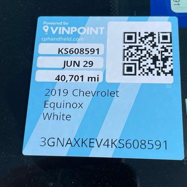 Summit White 2019 Chevrolet Equinox 1LT